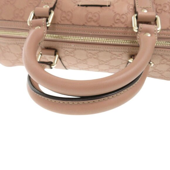 GUCCI Pink Leather Boston Bag - Picture 6 of 9